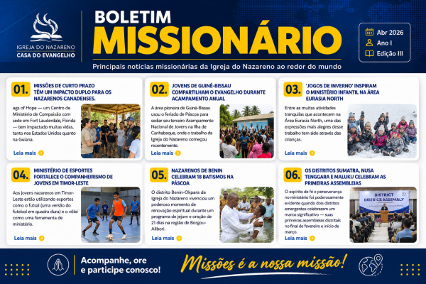Boletim Missionário - Edição 3 - abr.2026 - Ano I